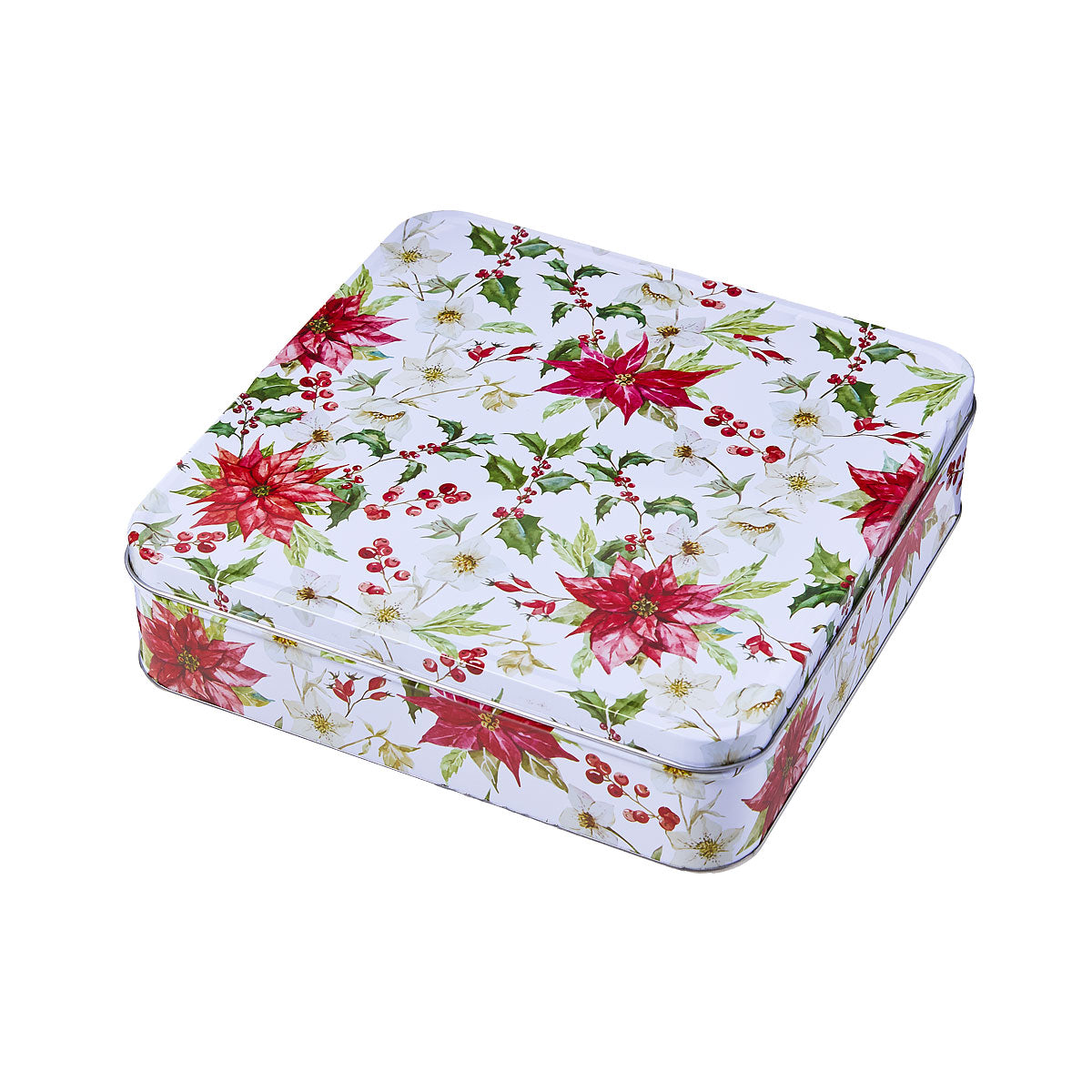 Christmas Square Tin 23.5 x 23.5cm