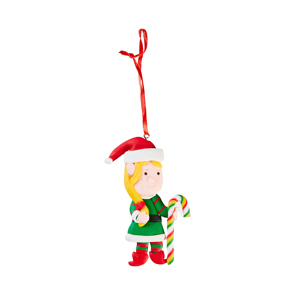 Christmas Tree Decoration Clay Elf Assorted