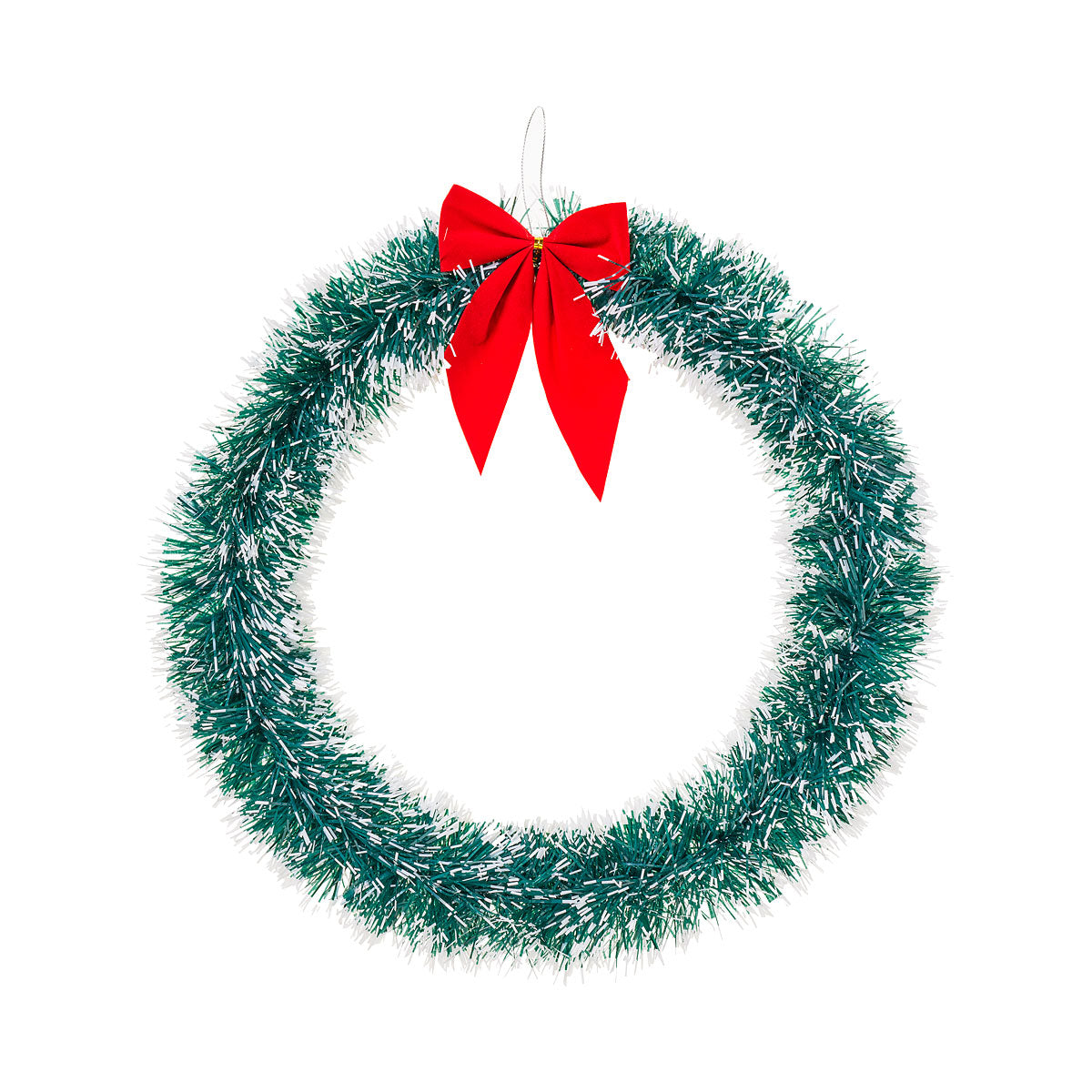 Christmas Tinsel Wreath Assorted