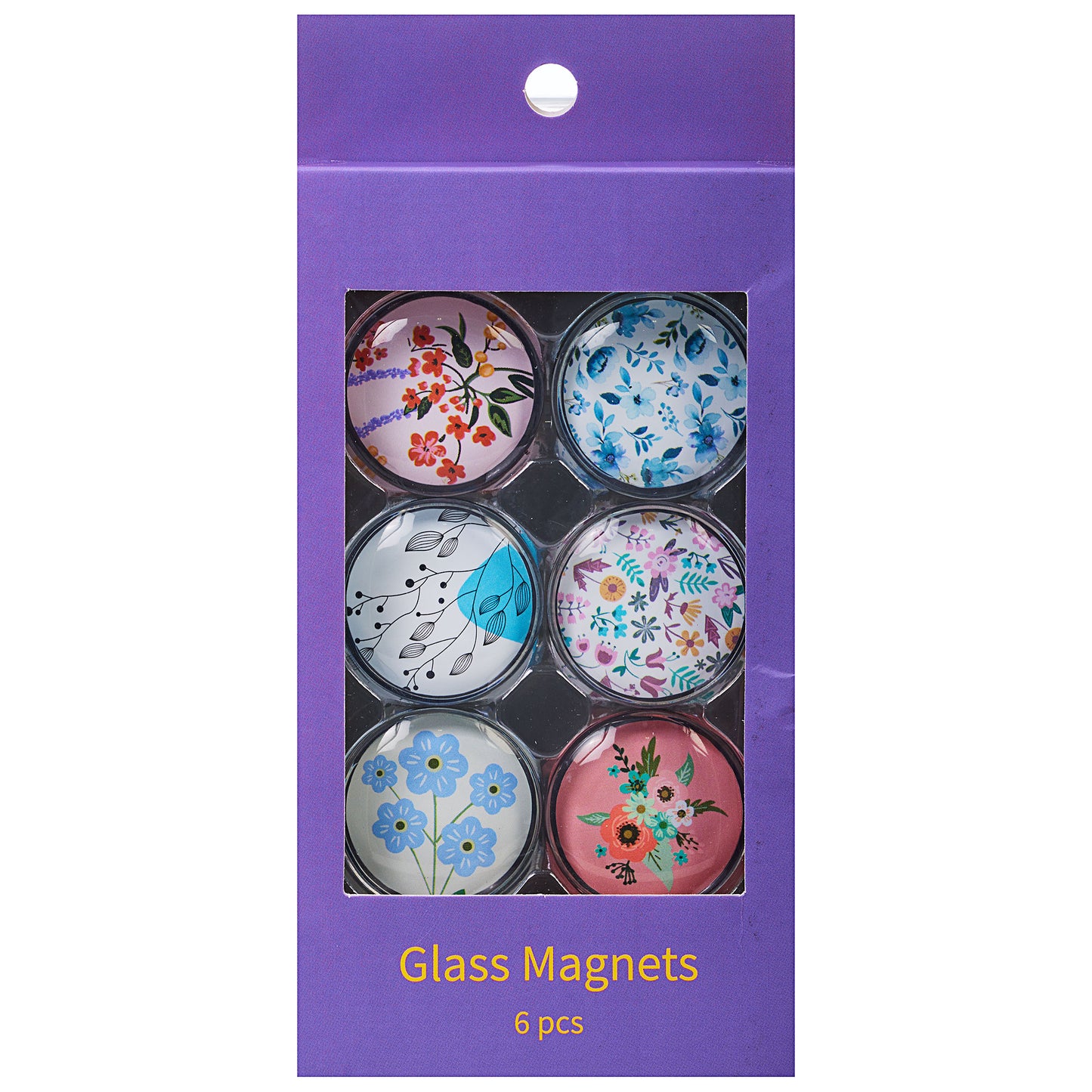 Blossoms Magnets 6pk Assorted