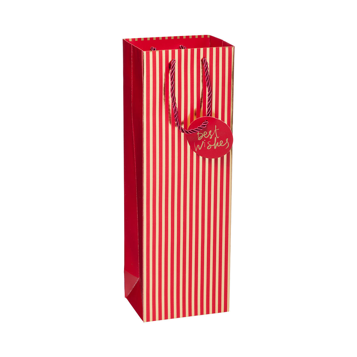 Father's Day Gift Bag Bottle Bag Foil Stripe Assorted