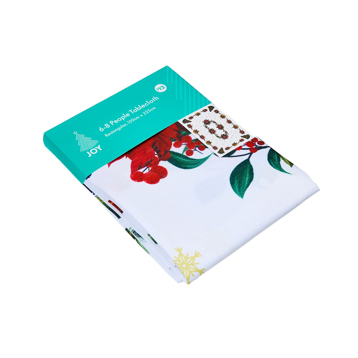 Christmas Printed Fabric Tablecloth 150x225cm