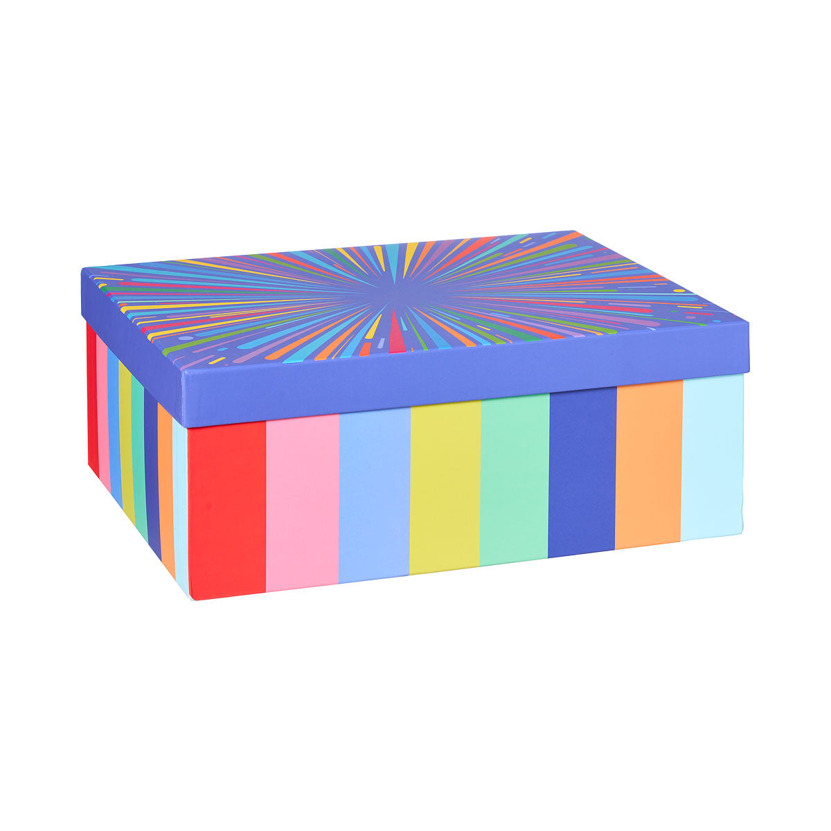 Gift Box Bright Stripe 41x32x15.3cm