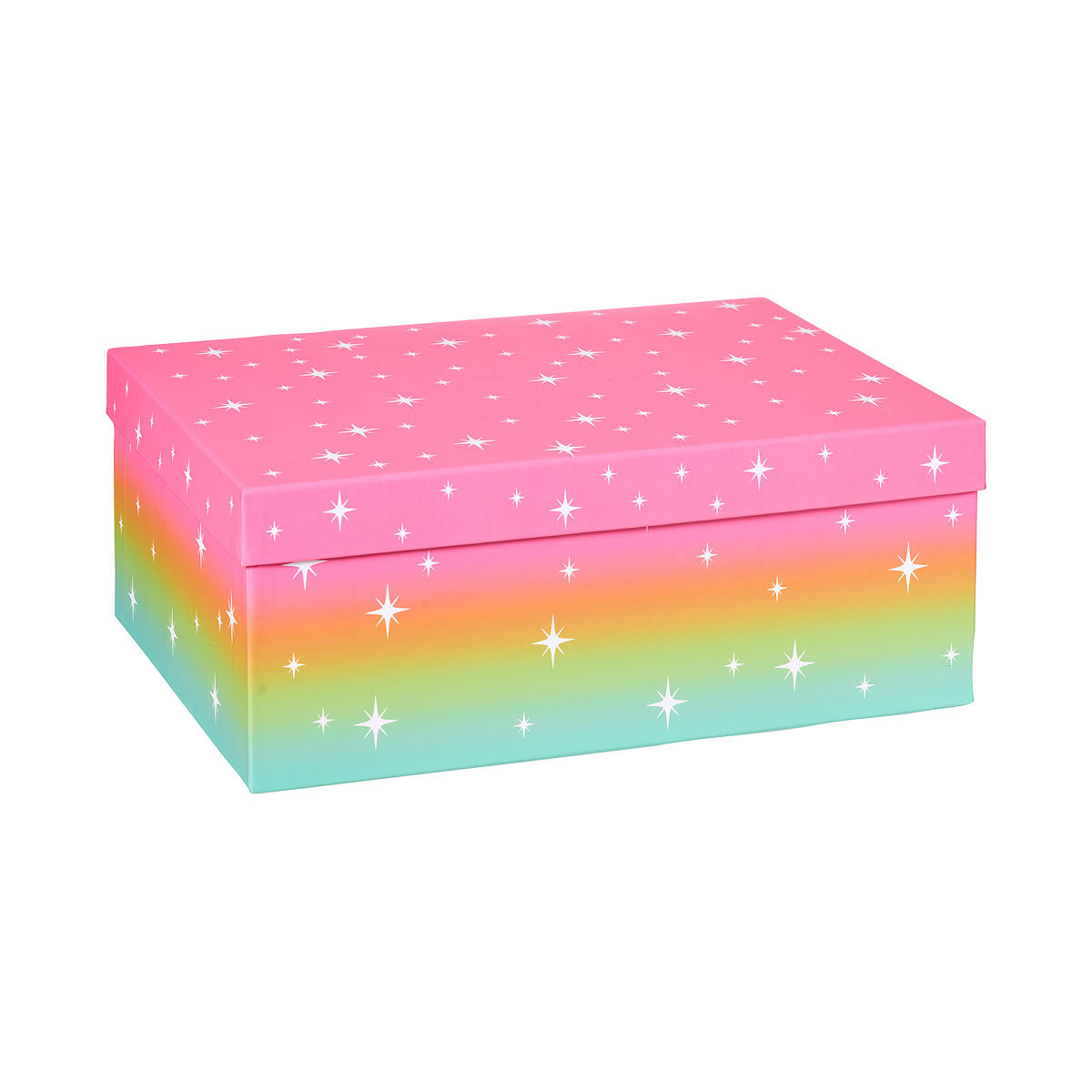 Gift Box Rainbow Sparkle 37x28x14cm