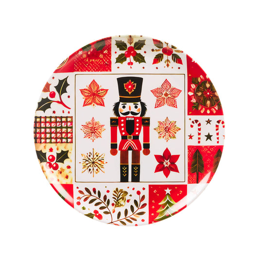Christmas Melamine Plate 28cm Assorted