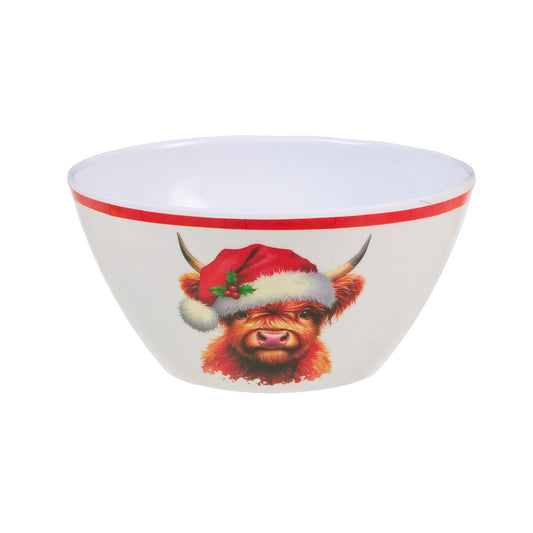 Christmas Melamine Bowl 15cm Assorted