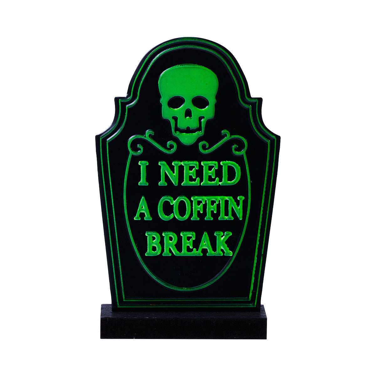 Halloween Table Plaque Glow Tombstones Assorted