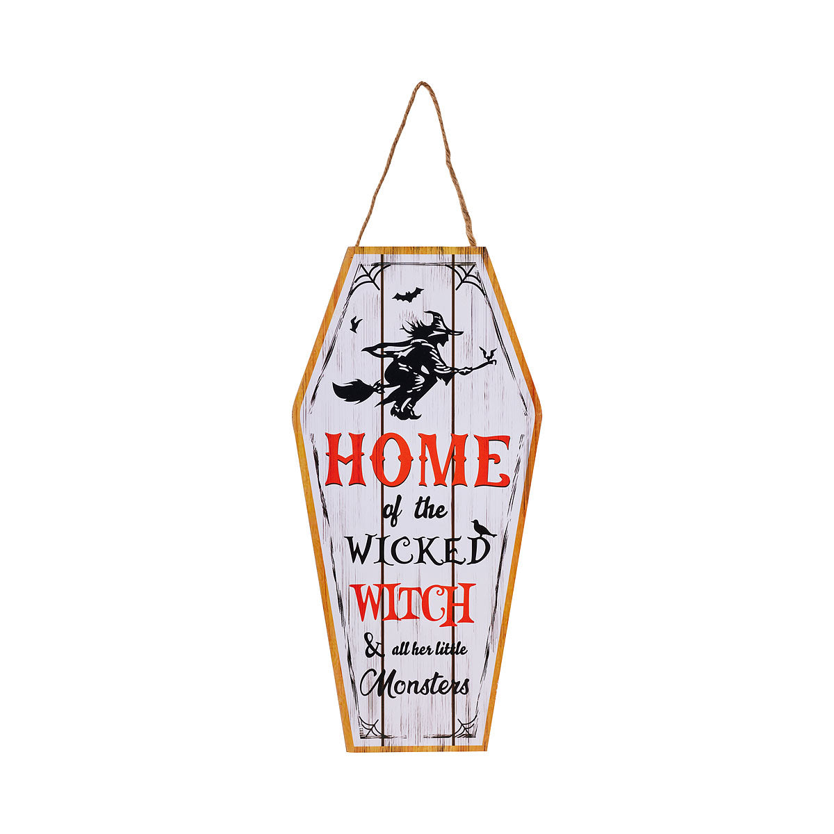 Halloween Coffin Wall Plaque Assorted