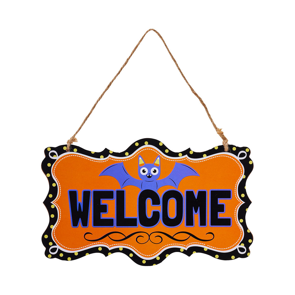 Halloween Wall Plaque Welcome/Out Of Candy Assorted