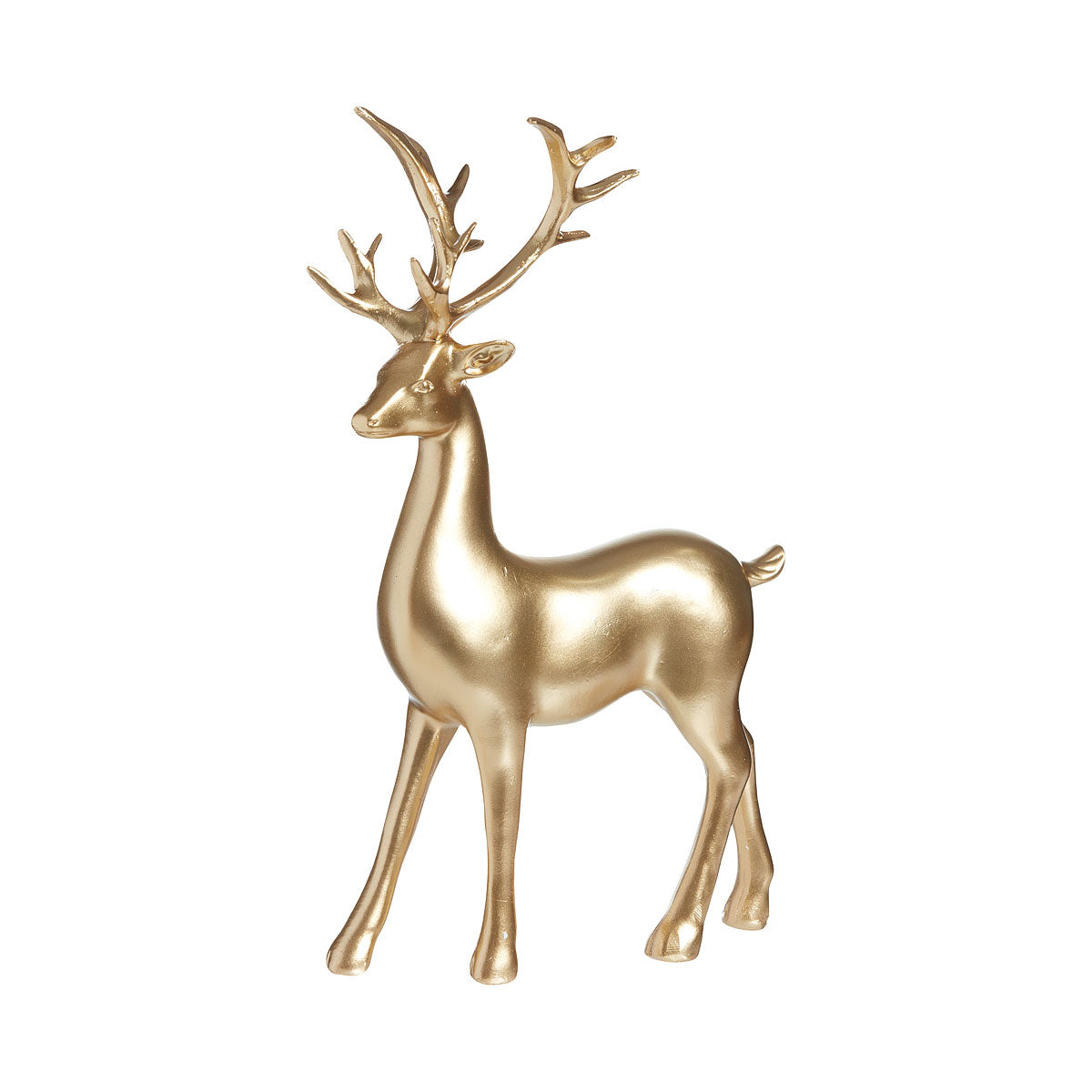 Christmas Reindeer Figurine Gold Assorted