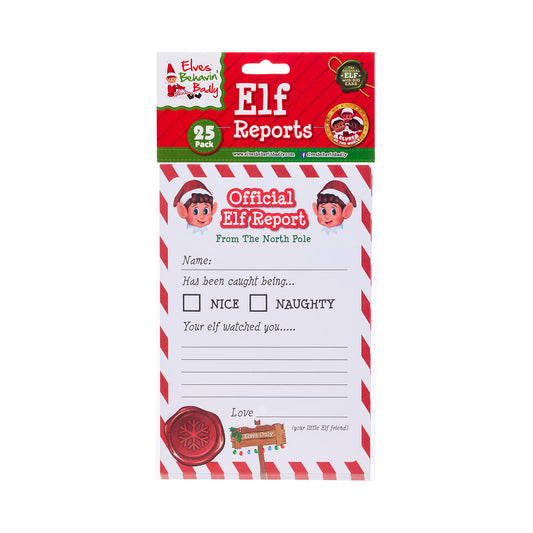 Christmas Elf Reports 25pk