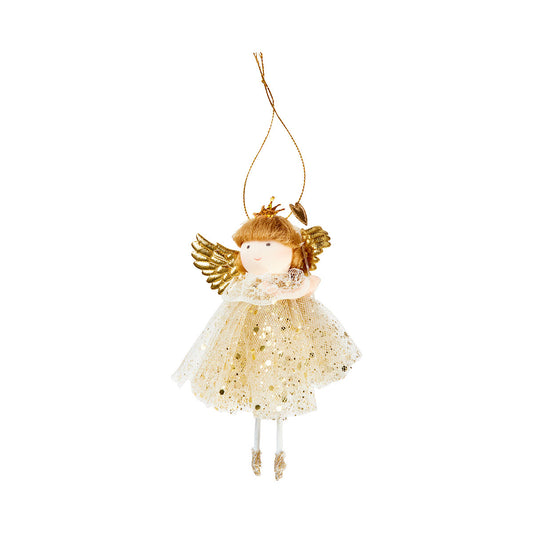 Christmas Tree Decoration Fairy With Crown Assorted