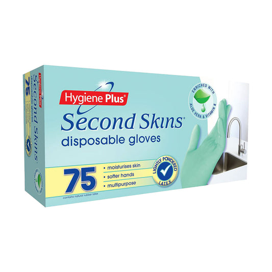 Hygiene Plus Second Skins Disposable Gloves 75pk