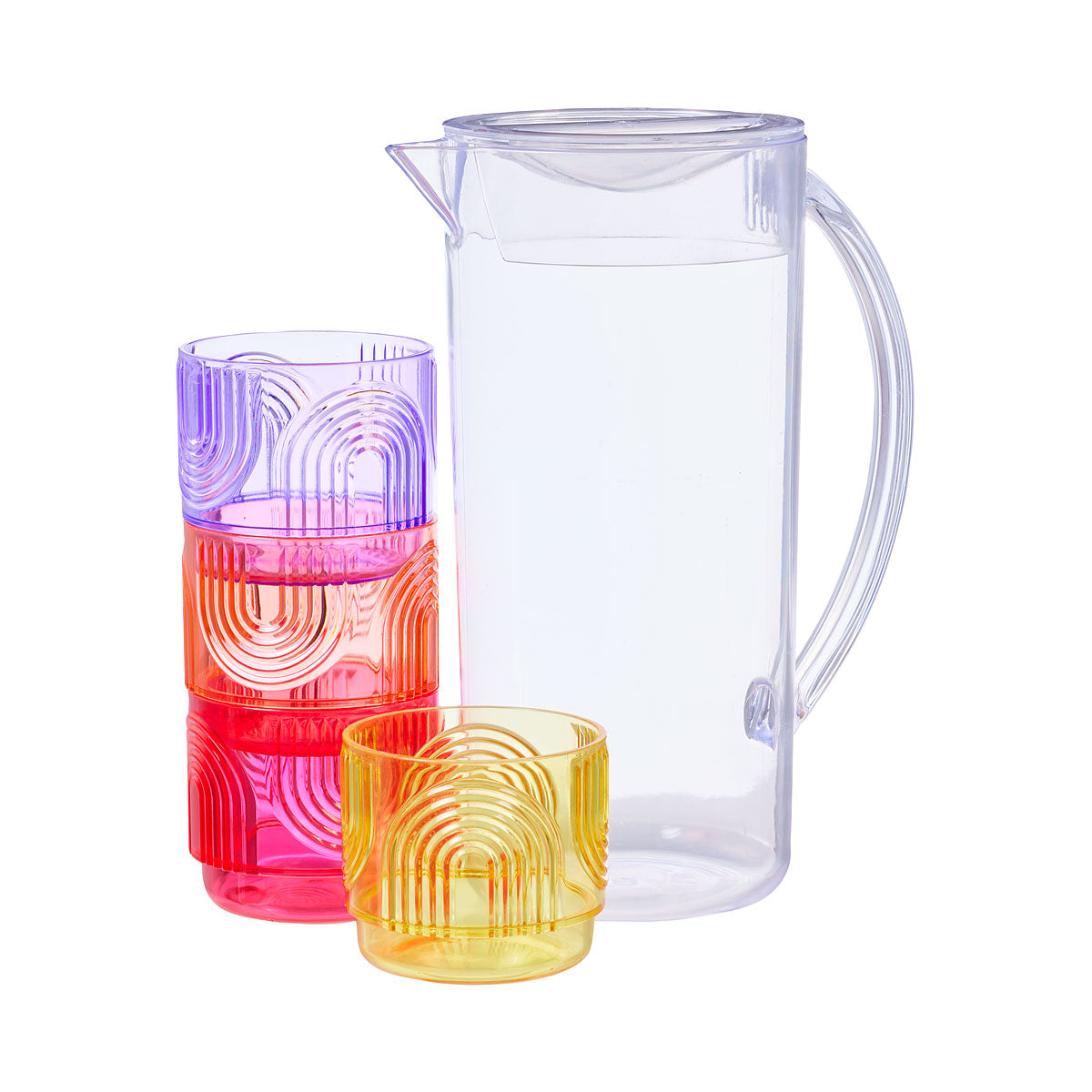 Havana Jug With 4 Tumblers 3L Assorted