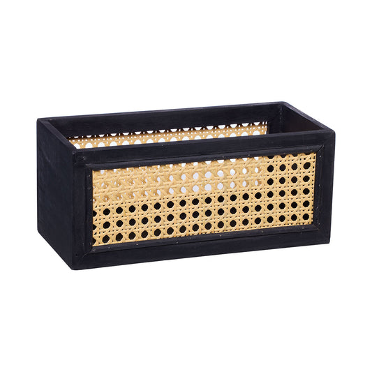 Rattan Weave Storage Crate Small