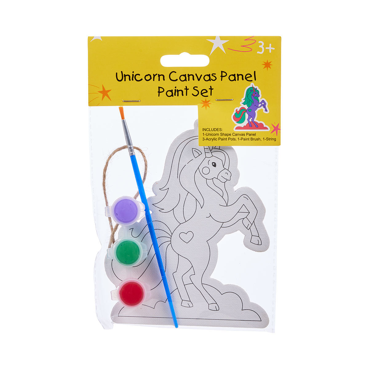 Canvas Paint Panel Rocket Unicorn