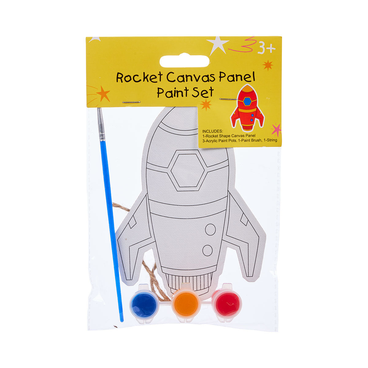 Canvas Paint Panel Rocket Unicorn