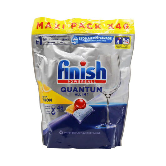 Finish Quantum Dishwasher Tablets All In 1 Lemon 46pk