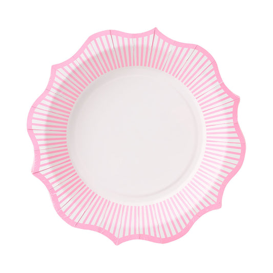 Party Plate Ornate Pink 16pk