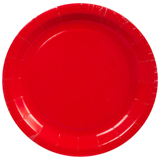 Party Plates Red 18cm 16pk