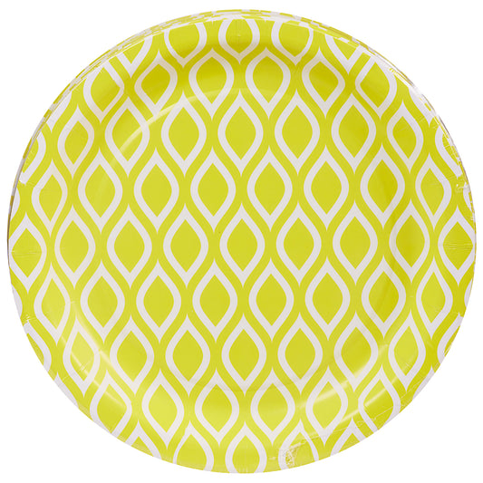 Geo Plate Lemon 18cm 16pk