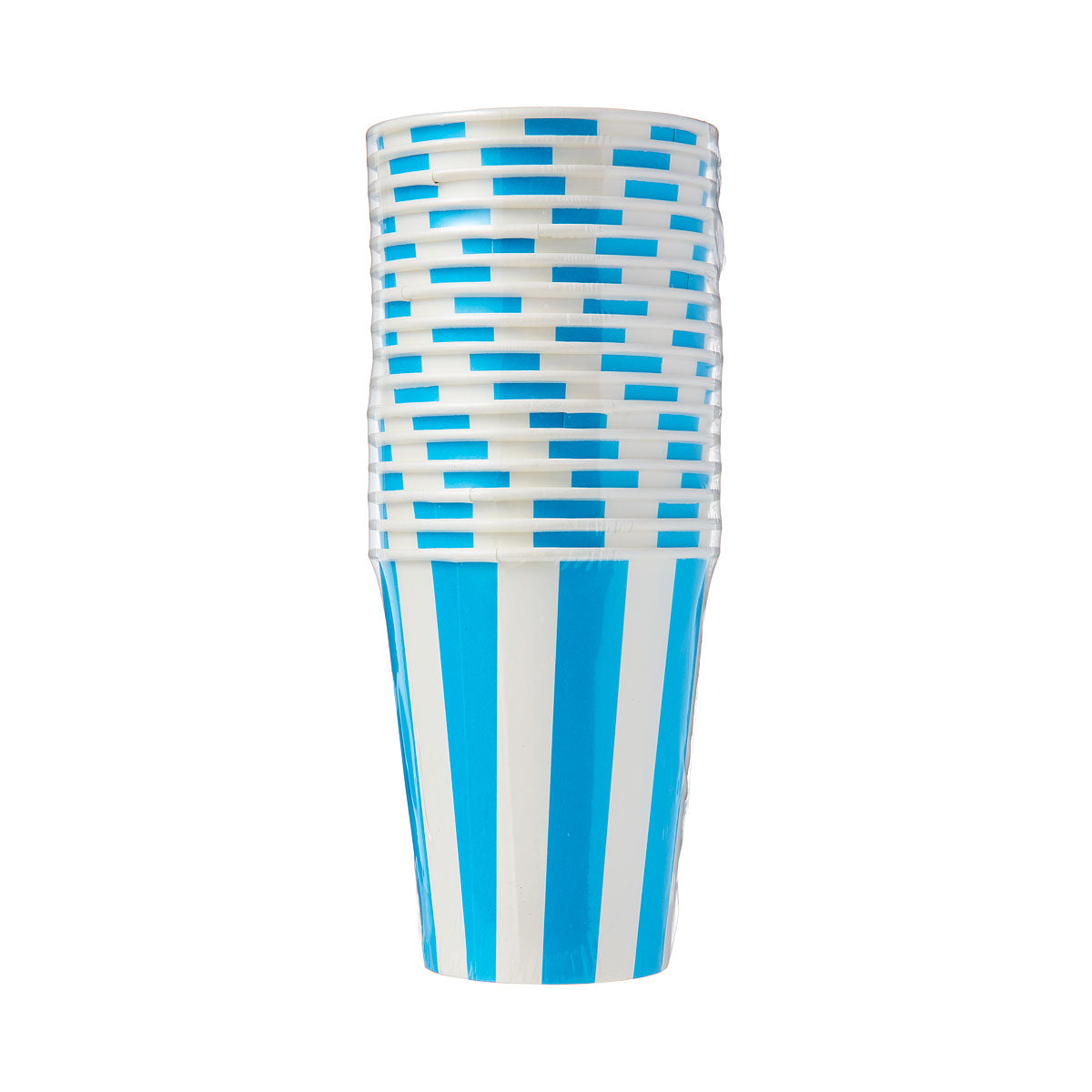 Cup Blue Stripe 250mL 16pk