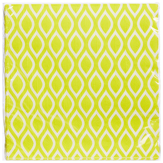 Geo Napkin Yellow 20pk