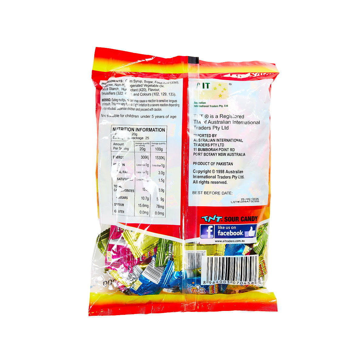 TNT Sour Chews 500g