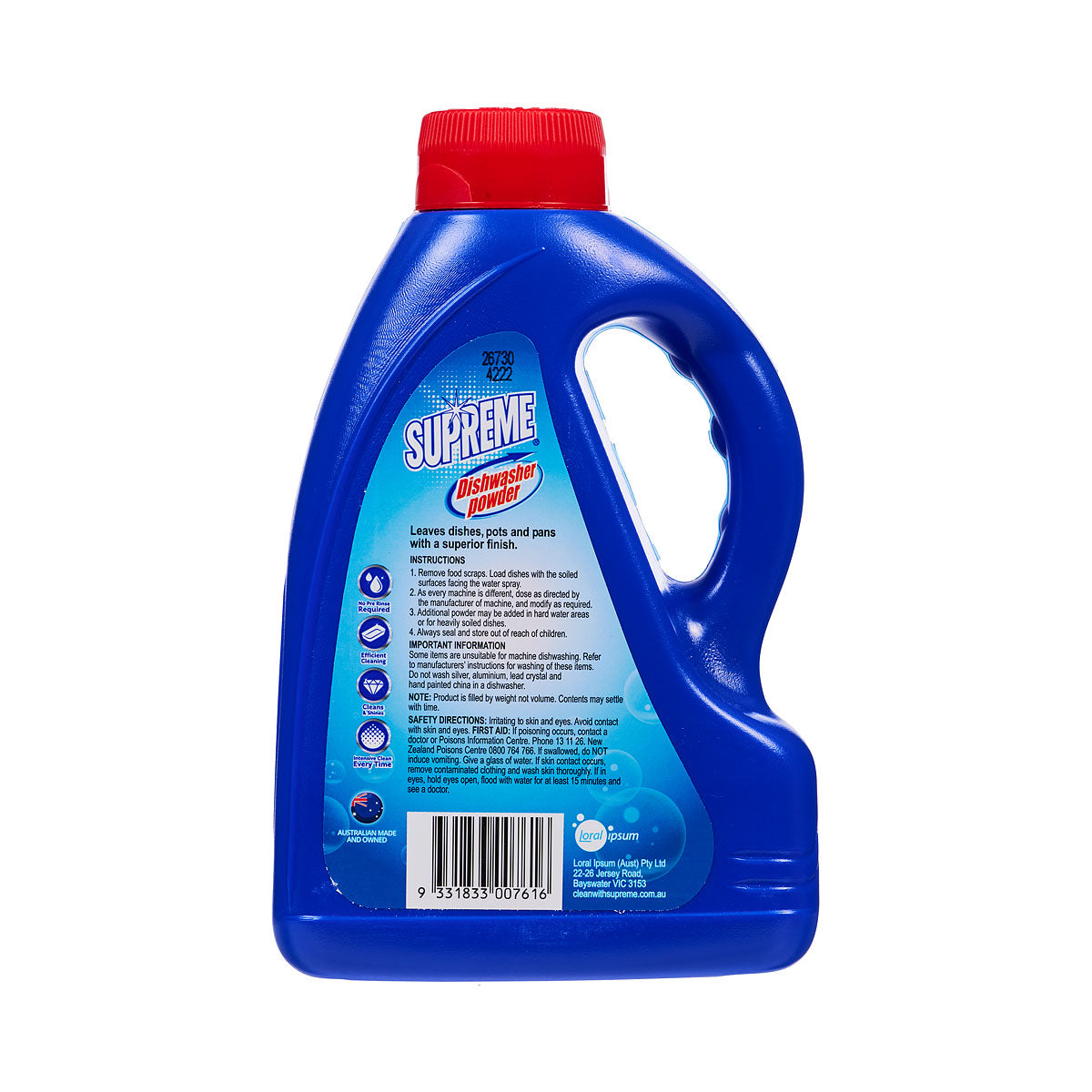 Supreme Dishwasher Powder 1kg