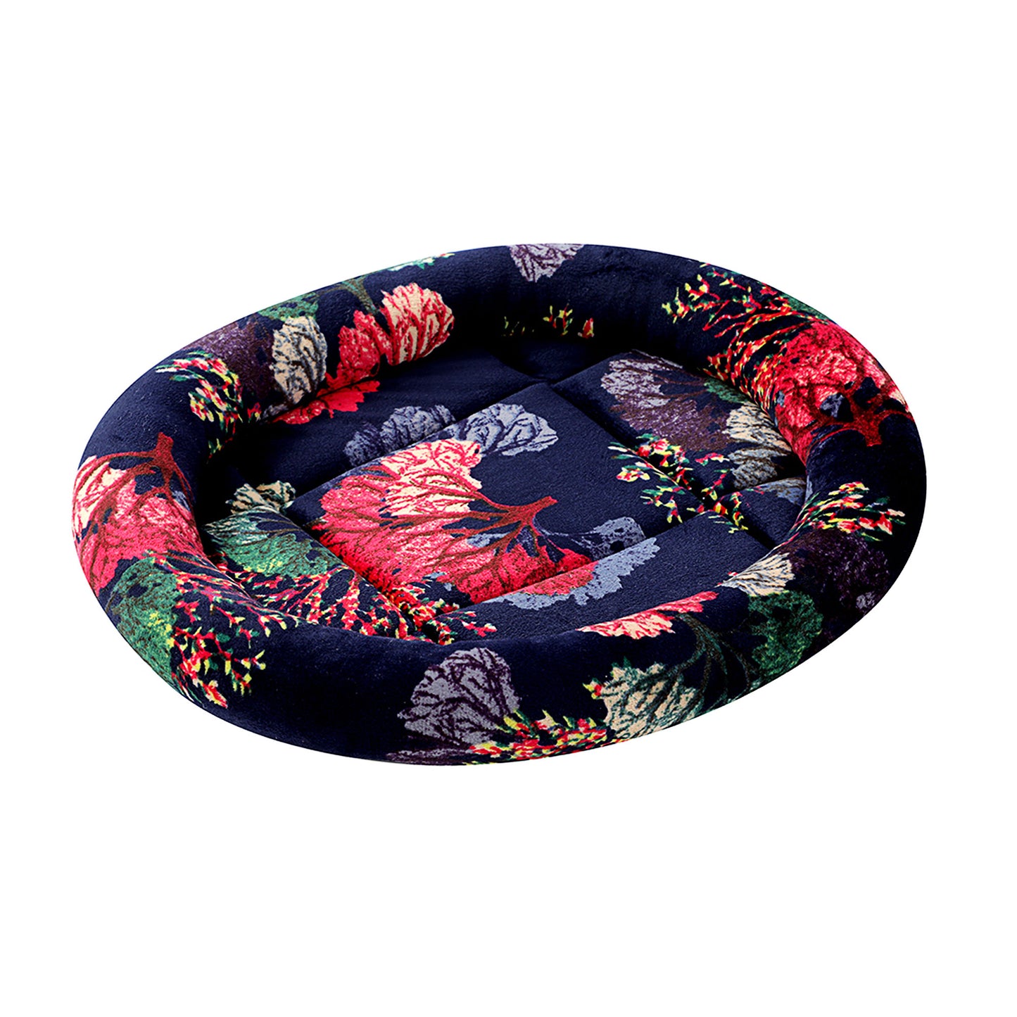 Waggi Round Cat Bed Floral 39cm Assorted