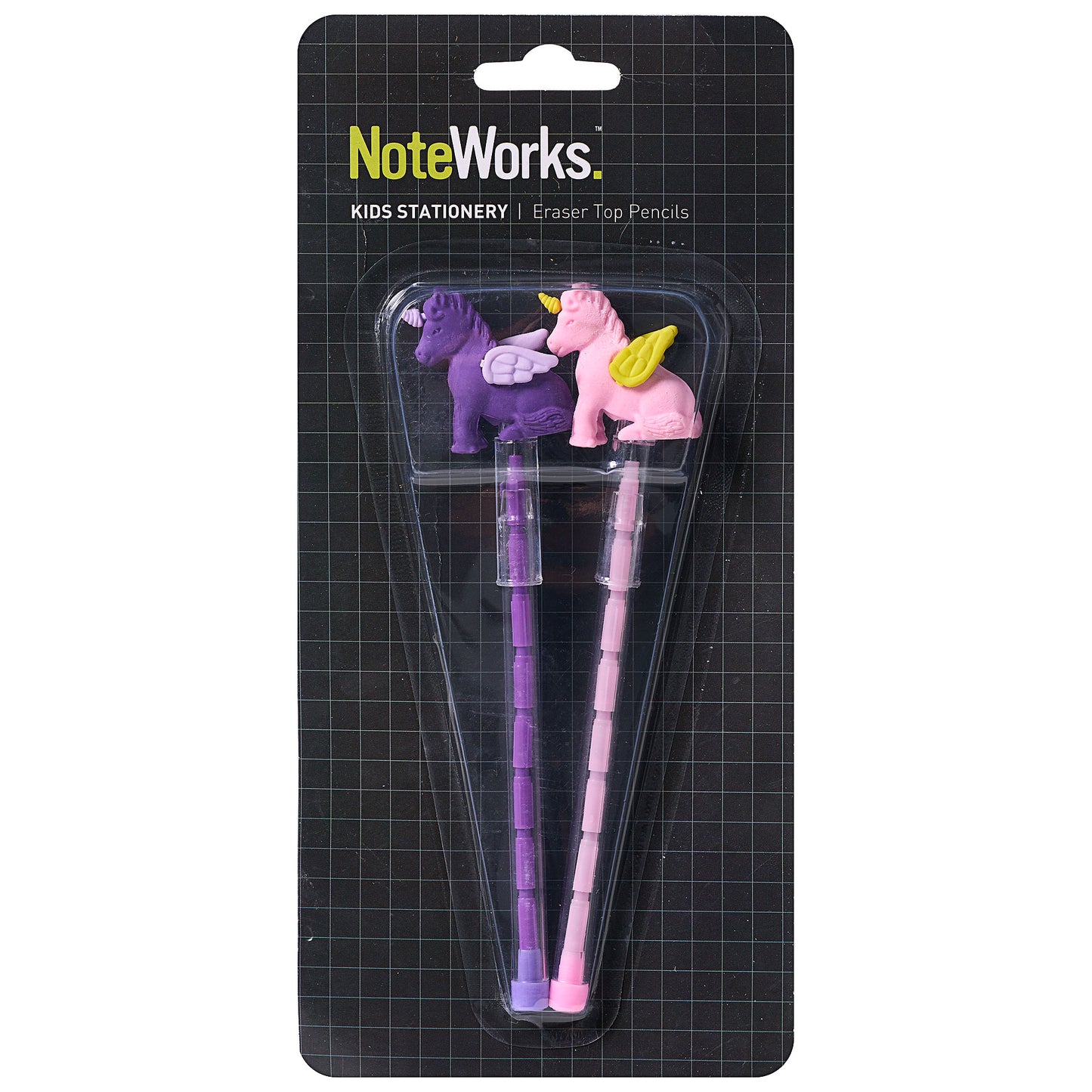 2pc Eraser Top Pencils Assorted