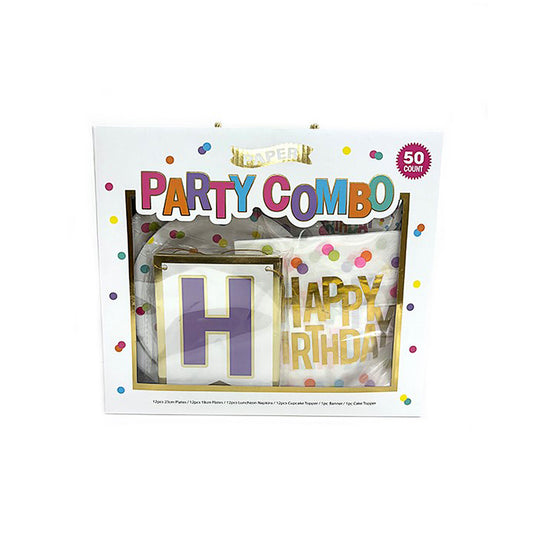 Party Pack Happy Birthday Theme 50pcs