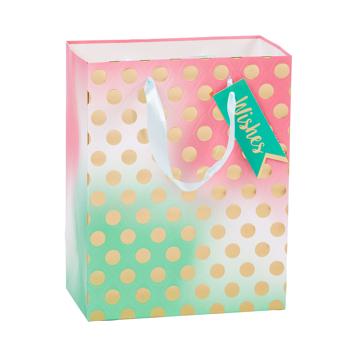 Gift Bag Ombre Foil Spot Medium