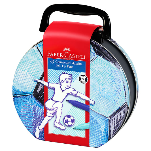 Fabercastell Connector Pen In Soccer Tin