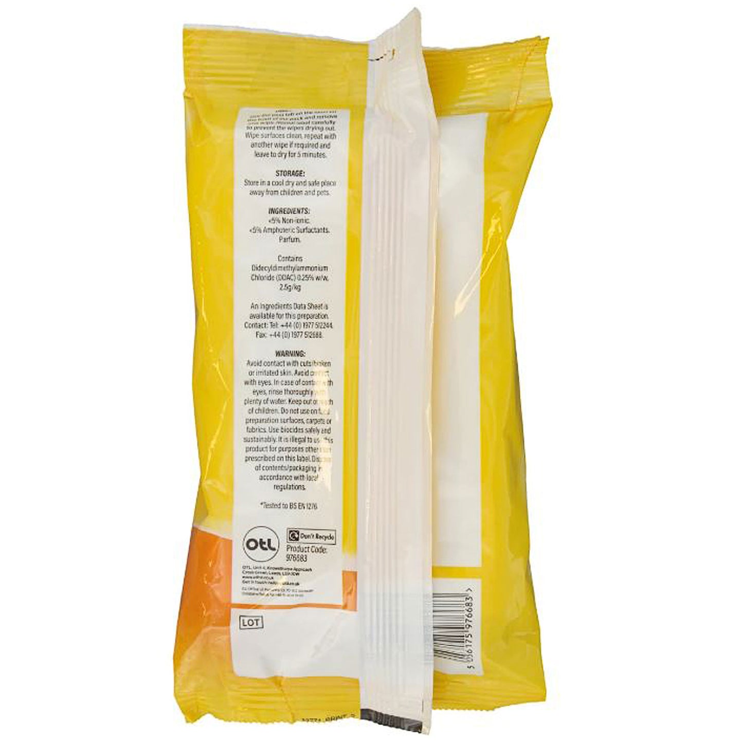 Buzz Anti Bac Multi Surface Wipes Lemon 50pk