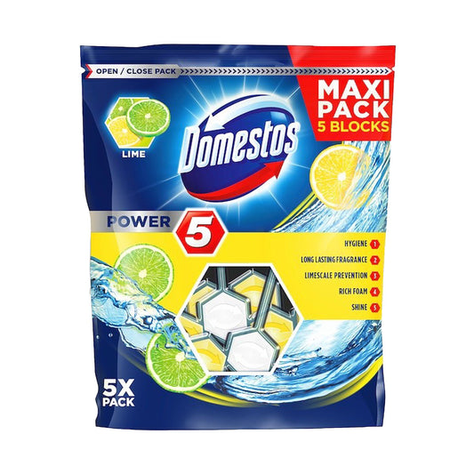 Domestos Cage Power 5 Lime 55g 5pk