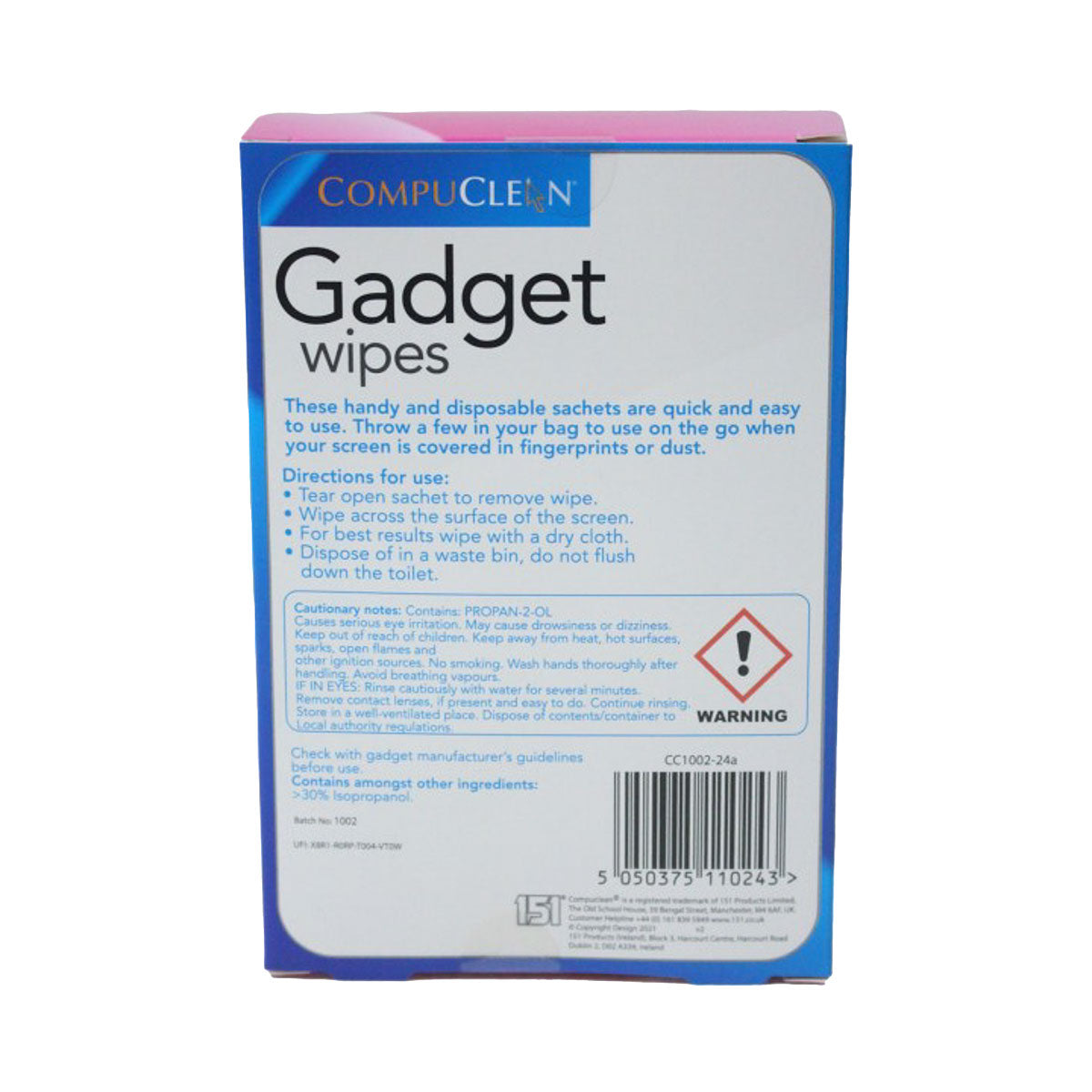 CompuClean Gadget Wipes 24pk