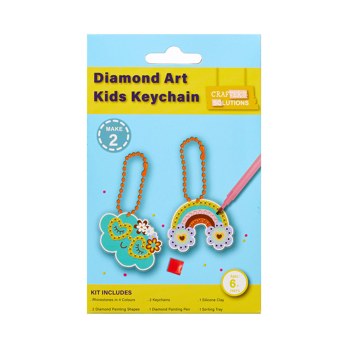Rejected Shop Keychains Diamond Art Kids Keychain Assorted – The Reject Shop
