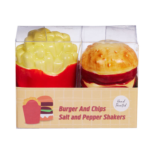 Burger And Chips Salt & Pepper Shakers