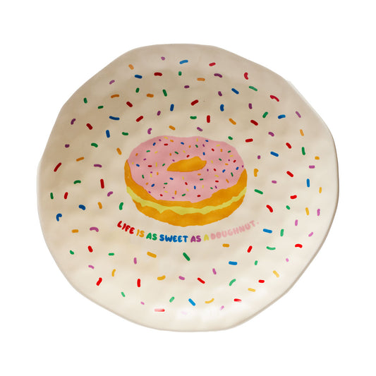 Donut Sprinkles Cake Plate