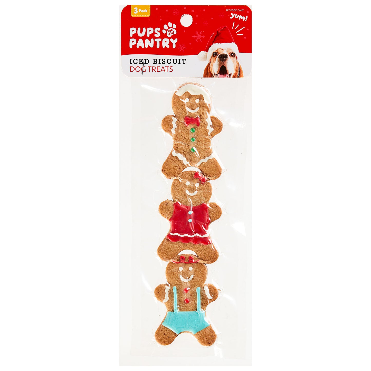 Christmas Pups In The Pantry Iced Biscuit 3pk