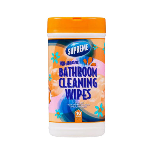 Supreme Bathroom Cleaning Wipes 40pk