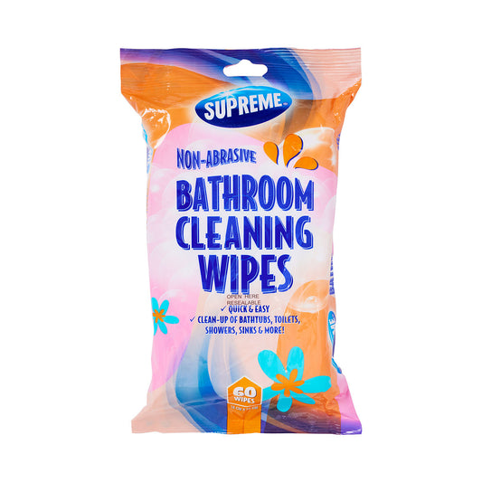 Supreme Bathroom Cleaning Wipes 60pk