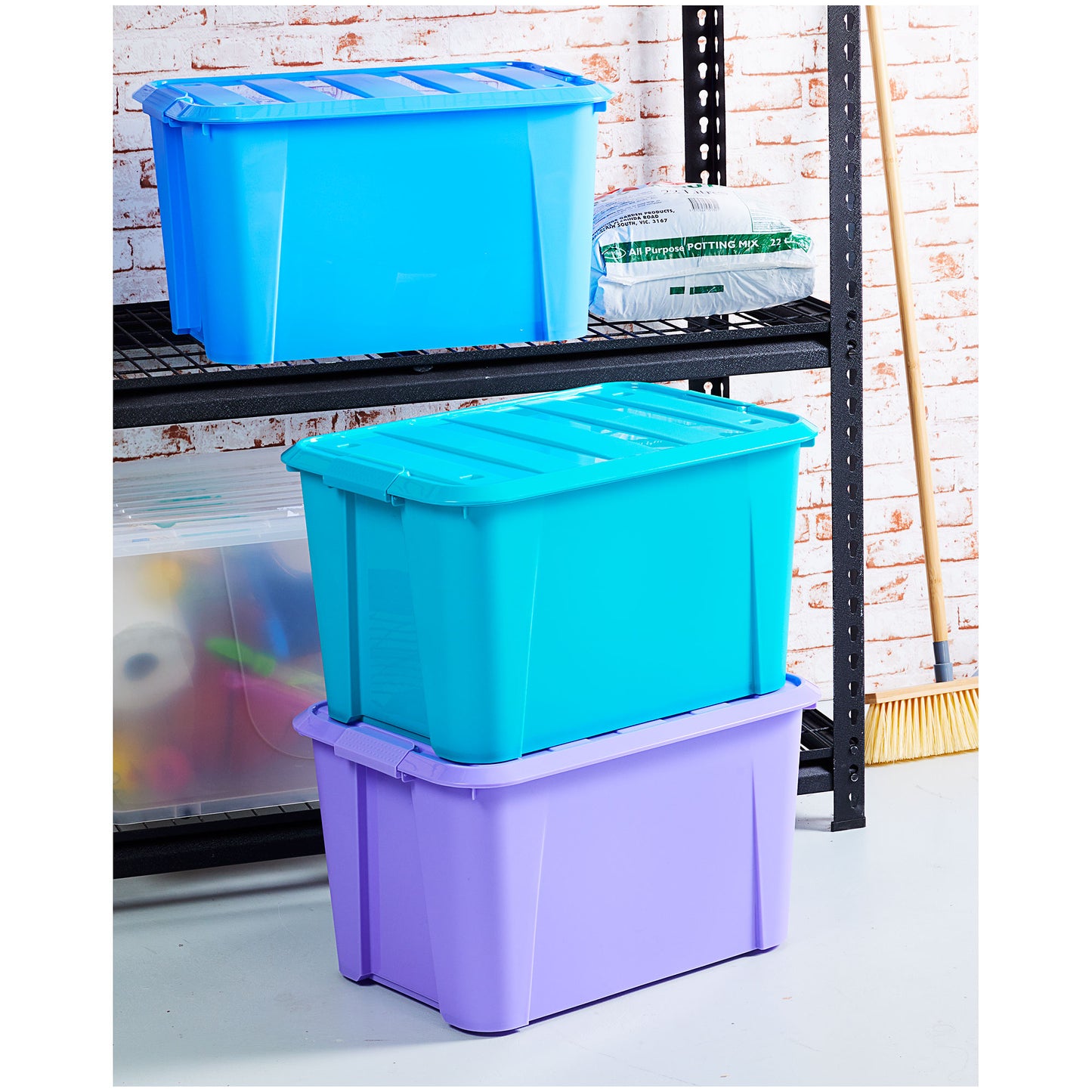 Coloured Roller Box Aqua 52L