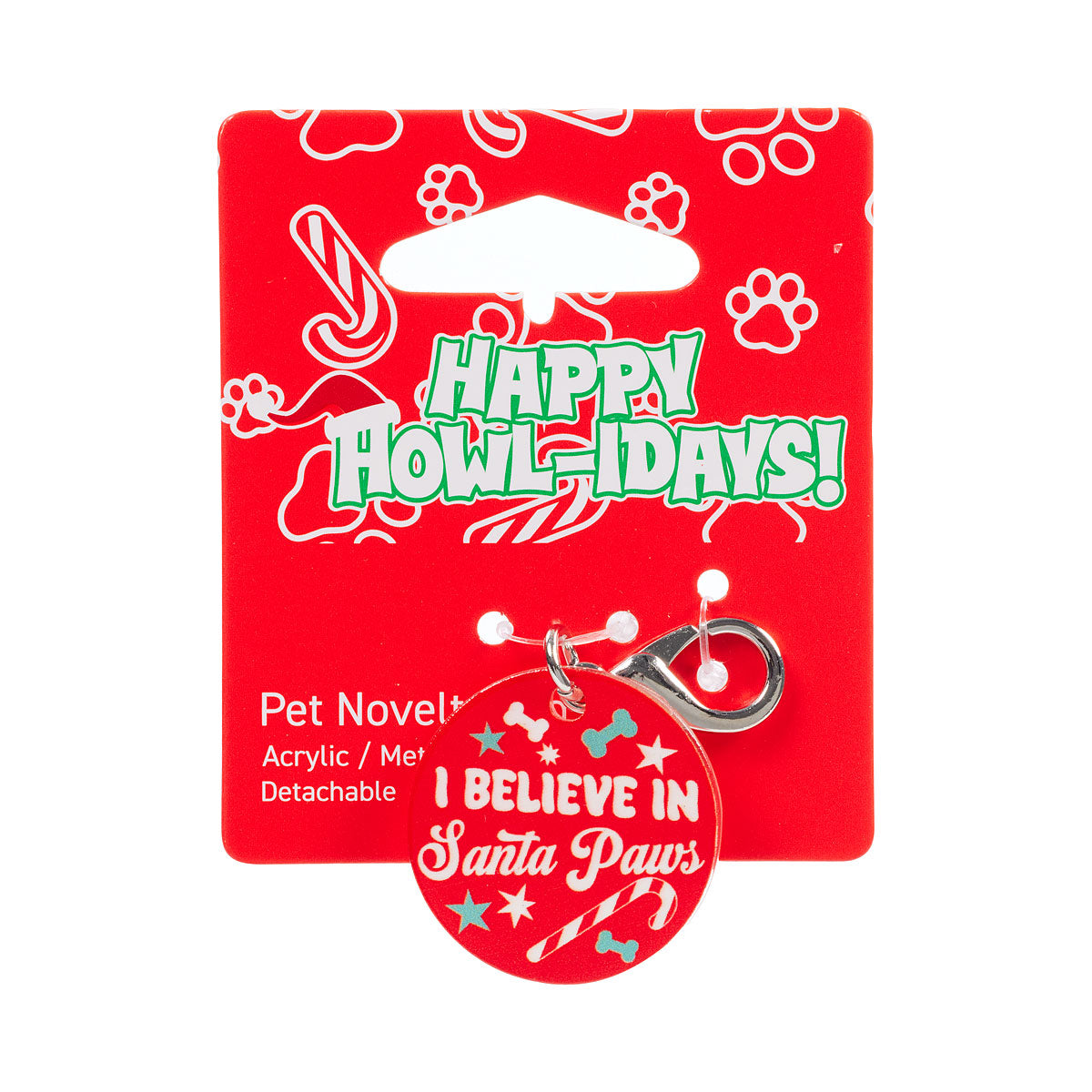 Christmas Santa Paws Tag Assorted