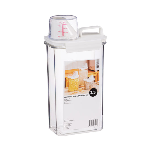 Dispensing Container With Measuring Cup 2.3L