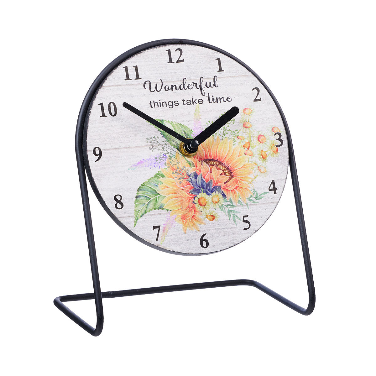 Tabletop Clock Hydrangea