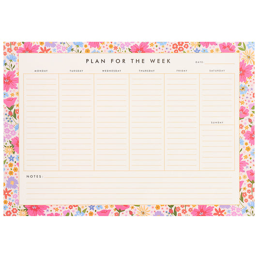 B4 Weekly Planner Pad 50 Sheets