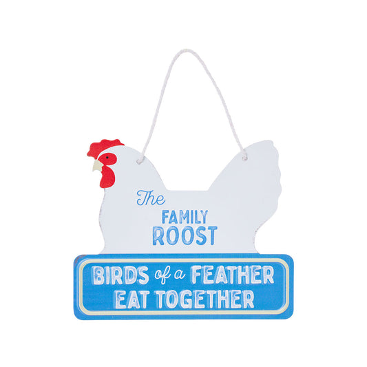 Hanging Plaque Tin Roost/Chaos