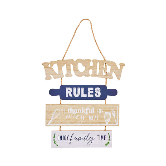 Hanging Plaque Kitchen Rules/House Rules